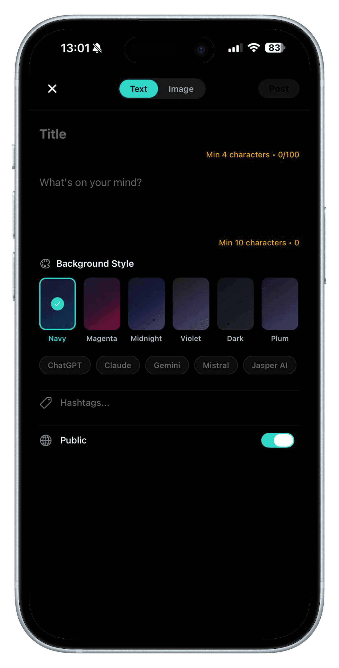 Create Text Prompt