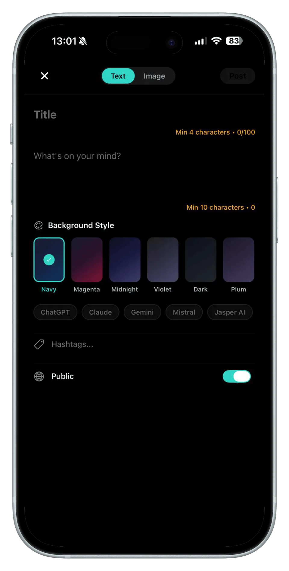 Create Text Prompt